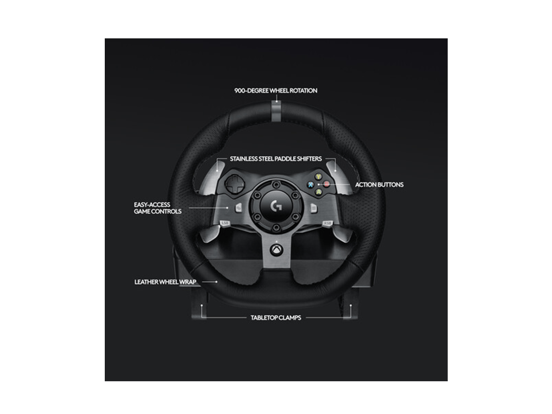 Logitech G G920 Driving Force Racing Wheel For Xbox One & PC in Qatar Logitech G G920 Driving Force Racing Wheel For Xbox One & PC in Qatar